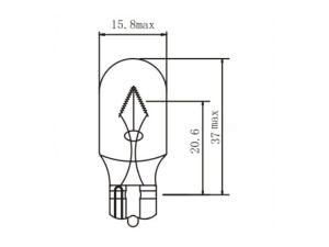 Ampoule à culot cunéiforme W16W T15